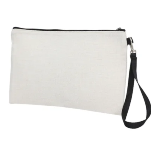 Necessaire Bege em Poliéster C/ zíper preto