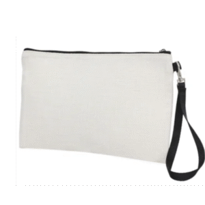 Necessaire Bege Poliester Com Zíper