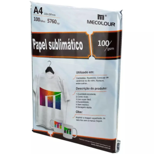 Papel Sublimático A4 100 folhas