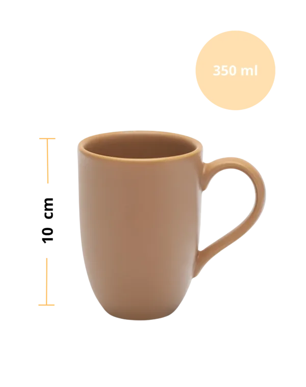 Caneca Flat de Cerâmica 350 ml para Personalização